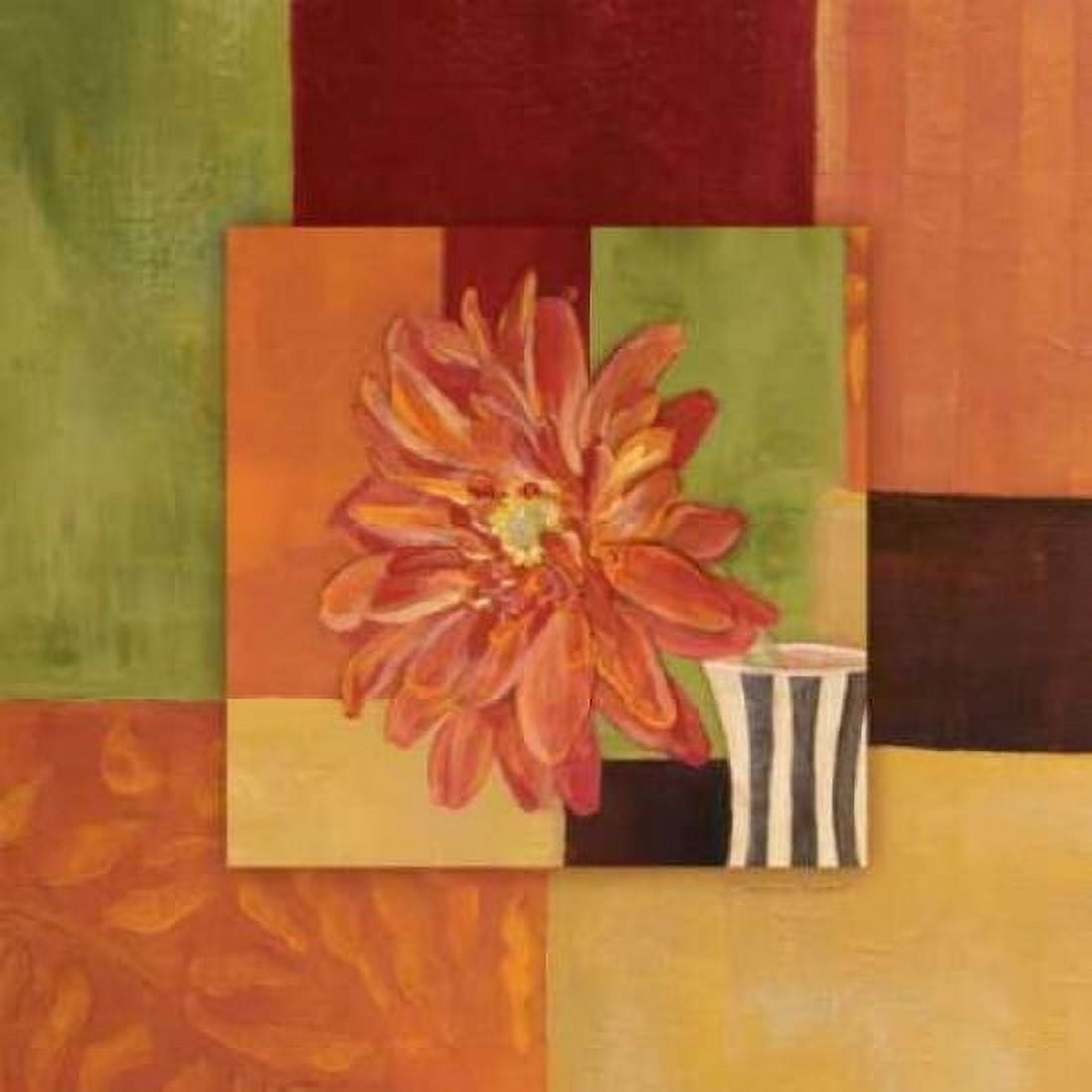 Orange Daisy Canvas Art - Stephanie Marrott (24 x 24)