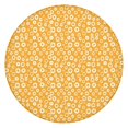 thumbnail image 1 of Orange Daisy Flower Floral Pattern Round Fitted Tablecloth with Elastic Edge,Dining Table Cover Waterproof,Outdoor Round Tablecloth for Camping,Dining,Indoor and Outdoor, 1 of 7