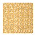 thumbnail image 1 of Orange Daisy Flower Floral Pattern Square Fitted Tablecloth with Elastic Edge,Square Table Cover,Washable Elastic Table Cover for Home Kitchen Party Decor 34"x34", 1 of 6