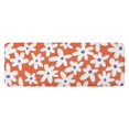 thumbnail image 1 of Orange Daisy Flower White Petals Pattern Kitchen Rug Mat,Kitchen Runner Rugs Non Skid Washable,Decorative Kitchen Floor Mats for Kitchen,Sink,Laundry,17"x47.2", 1 of 7