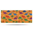 thumbnail image 1 of Orange Dinosaur Volcano Pattern Bathroom Rugs Mat,Non Slip Microfiber Bathroom Rug,Rubber Backing,Soft Bathroom Mats for Bathroom Floor,Tub and Shower,60x24in(150x60cm), 1 of 5