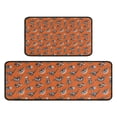 thumbnail image 1 of Orange Dinosaurs Skeletons Pattern Kitchen Rugs Sets Of 2,Anti Fatigue Kitchen Mat Rugs Non Slip Washable,Decorative Kitchen Floor Mats for Kitchen,Sink,Laundry,17"X30"+17"X47", 1 of 7
