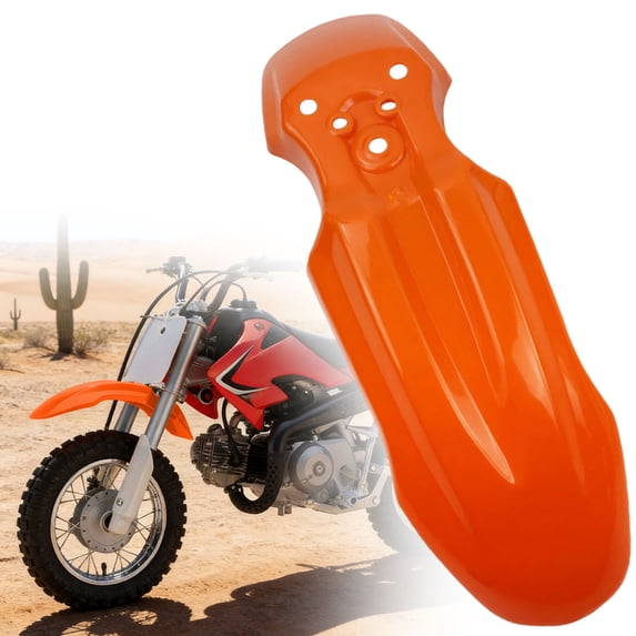 Orange Dirt Bike Front Fender Compatible With Crf50, Plastic Motocross Mudguard Replacement Part For Off-Road Motorcycle, Easy Install Protective Cover