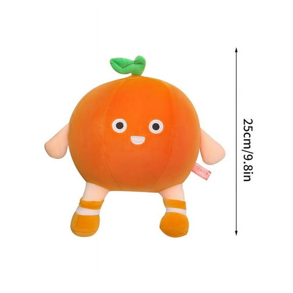 Orange Doll Plush Toy Happy Fruit Plush Pillow Soft Stuffed Food Plushie Kids Gift