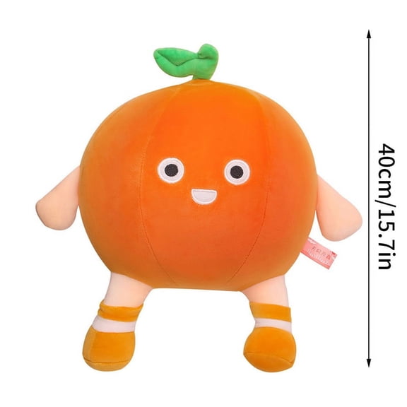 Orange Doll Plush Toy Happy Fruit Plush Pillow Soft Stuffed Food Plushie Kids Gift