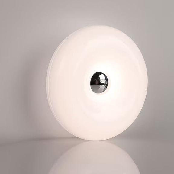 Orange Donut Table Lamp, Retro Aesthetic Dimmable Nightstand Light, 3-Color Creative Atmosphere Desk Lamp for Bedroom, Modern Decor & Gifts