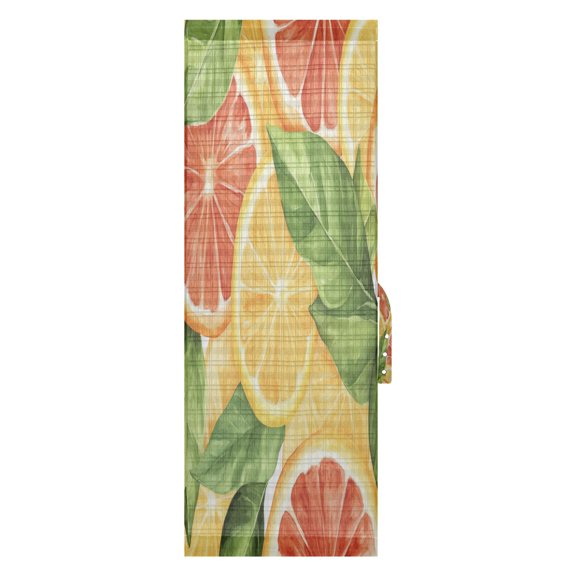 Orange Door Side Curtain 54x40in Privacy Shade UV Protection Rod Pockets