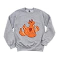 thumbnail image 1 of Orange Dragon Mythical Creature Fantasy Sunset Amber Cute Sweatshirt, for men & women, up to size 5XL, 1 of 3