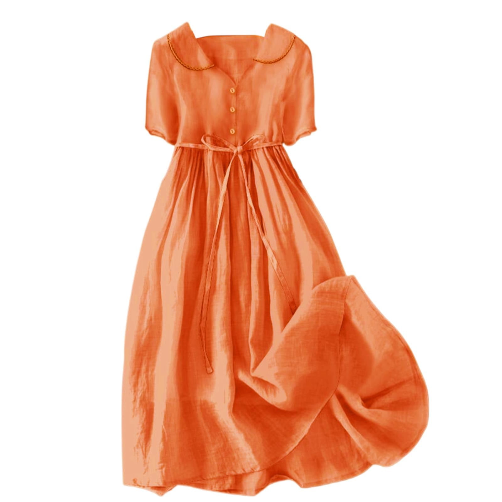 knee length dresses for ladies Long Orange Sequin Prom Dress with Feathers main image 0