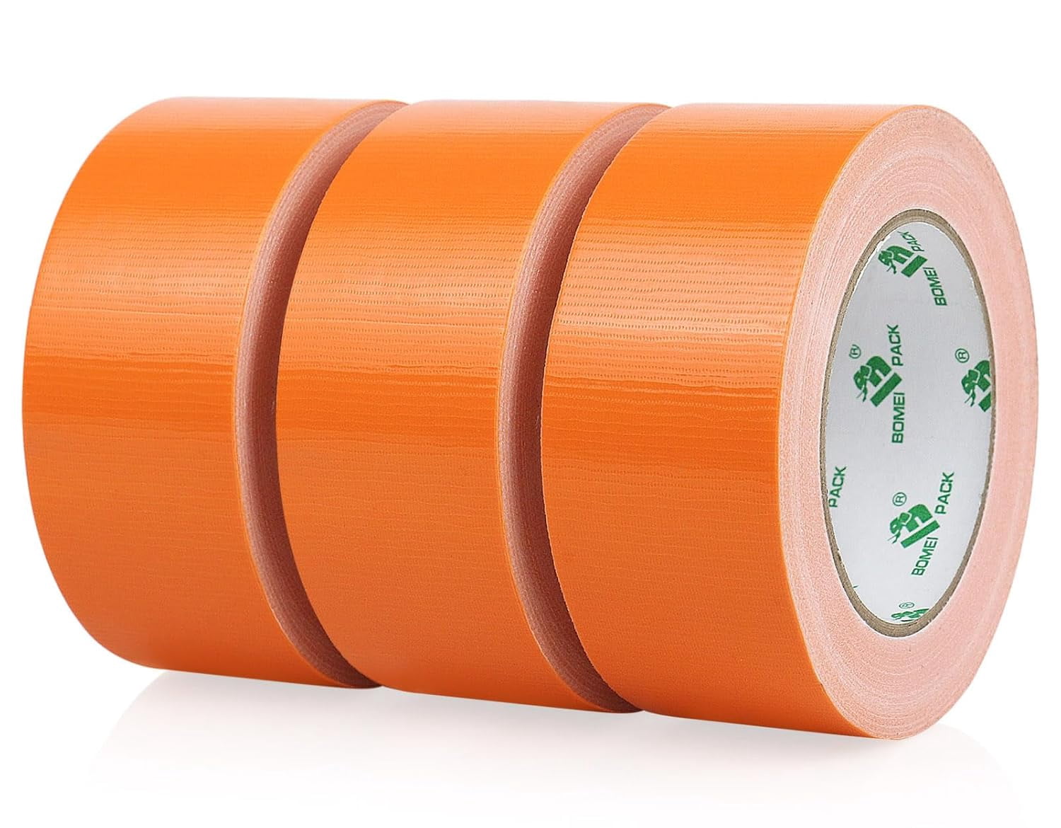 Orange Duct Tape, 3Rolls Heavy Duty Strong Industrial Color Duct Tape 9mil x 1.88inch x 30yds for Packing and Repairing