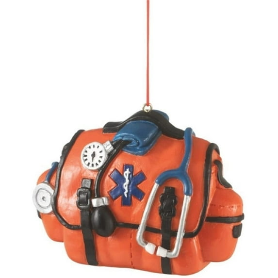 Orange EMT EMS Medical Bag Christmas tree Ornament