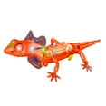 thumbnail image 1 of Orange Electric Sound Light Lizard Toy Transparent Gear Reptile Model Walking Music Flashing Kids Fun Play, 1 of 6