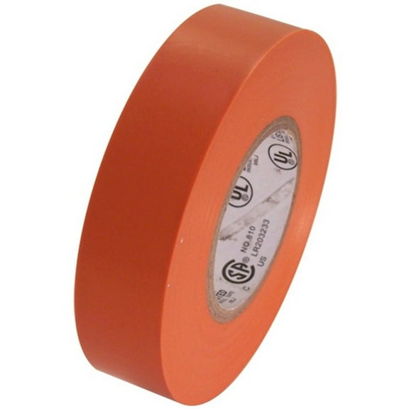 Orange Electrical Tape 3/4 X 66 Ft Roll 7 Mil