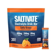 Saltivate Salty Orange Electrolyte Packets, Sugar Free, 30 Sticks
