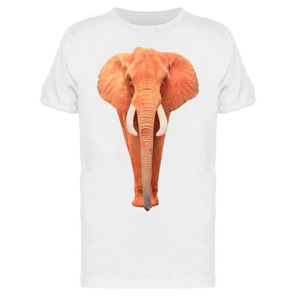 Orange Elephant  T-Shirt Men -Image by Shutterstock, Male 3X-Large