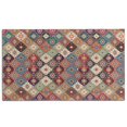 thumbnail image 1 of Orange Ethnic Rhombus Pattern Door Rugs,Washable Non Slip Door Mats Indoor,Decorative Door Mats,Entry Mat Indoor for Entrance,Bedroom,Kitchen,Bathroom,17"x30", 1 of 6