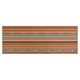 thumbnail image 1 of Orange Ethnic Stripe Pattern Kitchen Rug Mat,Kitchen Runner Rugs Non Skid Washable,Decorative Kitchen Floor Mats for Kitchen,Sink,Laundry,17"X47", 1 of 5