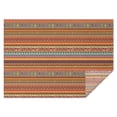 thumbnail image 1 of Orange Ethnic Stripe Pattern Rectangle Tablecloth 60"x84",Waterproof Polyester Rectangle Table Cloth, Wipeable Spillproof Polyester Tablecloth for Dining, Camping, Indoor and Outdoor, 1 of 5