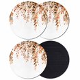 thumbnail image 1 of Orange Eucalyptus Coasters Set of 4, Absorbent Coasters for Drinks, Fall Weeping Botanical Leaf Watercolor Coaster for Desk Coffee Table Protection, Home Decor House Warming Gifts 4", 1 of 8