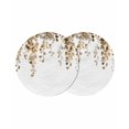 thumbnail image 1 of Orange Eucalyptus Leaves Round 15 Inch Placemats Set of 2, Weeping Spring Botanical Summer HeatResistant Non Slip Place Mats for Dining Table, Wipeable Braided Kitchen Table Mats for Housewarming, 1 of 9