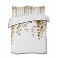 thumbnail image 1 of Orange Eucalyptus Leaves Summer Quilt Set Full Size,Soft Quilted Bedding Set with 2 Pillow Shams,Weeping Spring Botanical Summer Lightweight All Season Bedspread Coverlet for Bedroom 78"x90", 1 of 6