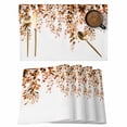 thumbnail image 1 of Orange Eucalyptus Placemats Set of 4, Fall Weeping Botanical Leaf Watercolor Placemats for Dining Table, Place Mats for Kitchen Tabletop, Waterproof Wipeable Dining Table Mats Set, 1 of 9