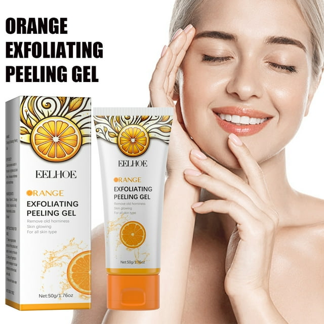 Orange Exfoliating Gel Face And Body Exfoliating Scrub Gel Deep