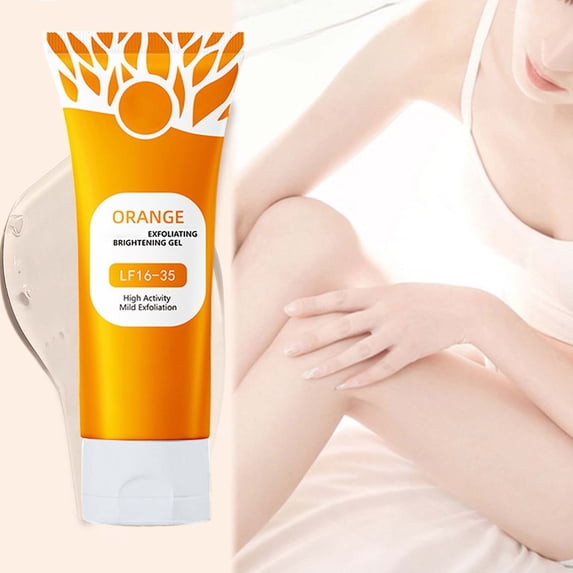 Orange Exfoliating Gel for Face and Body, 2026 New Orange Peeling Gel Scrub, Deep Clean Pores Remove Blackheads Moisturize Skin for All Types Skin (1 Pcs)