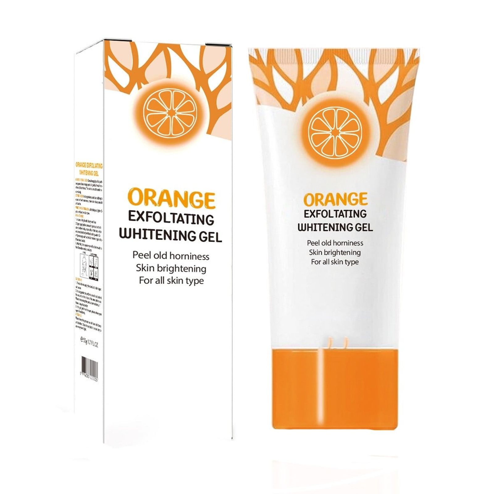 Natürliches Orange Peeling Gel – 2x 50g Für Strahlende, Tiefengereinigte & Aufgehellte Haut