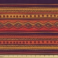 thumbnail image 1 of Ambesonne Orange Fabric by the Yard Upholstery, Abstract Ethno Doodle, 3 Yards, Orange Red Plum, 1 of 4
