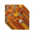 thumbnail image 1 of Orange Fall Cloth Napkins Set of 8 Reusable Dinner Napkins, Pumpkins Thanksgiving Maple Leaf Cocktail Napkin Washable Table Napkins for Wedding/Holiday Party/Baby Shower 20"x20", 1 of 7