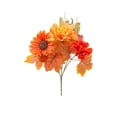 thumbnail image 1 of Orange Fall Flower Arrangement for Home Wedding Bouquet, 1 of 4