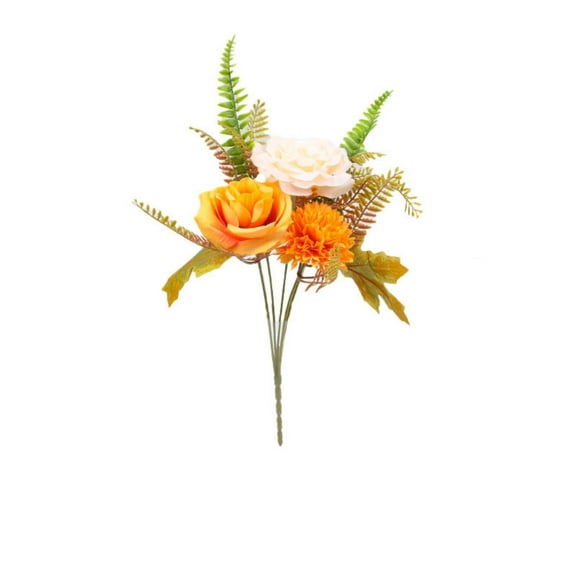 Orange Fall Flower Arrangement for Home Wedding Bouquet