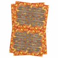 thumbnail image 1 of Orange Fall Kitchen Towels Set of 2, Water Absorbent Dish Towel, Retro Maple Leaf Pumpkins Thanksgiving Decorative Hand Towels - Quick Drying Cloth for Cooking Baking, 18x28 Inch, 1 of 8