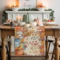 thumbnail image 1 of Orange Fall Table Runner, Autumn Thanksgiving Kitchen Dining Table Decoration for Home Party Decor 13x48 Inches, 1 of 9