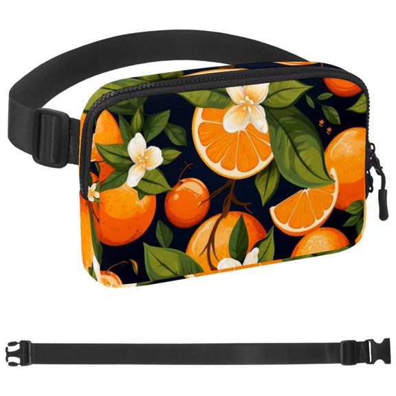 Orange Fanny Pack for Women Men - Waist bag with Pockets, Gifts for Enjoy Sports Traveling Workout Casual Hands-Free crossbody bags Fits Phone