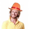 thumbnail image 1 of Orange Fedora Hat - Orange, 1 of 1