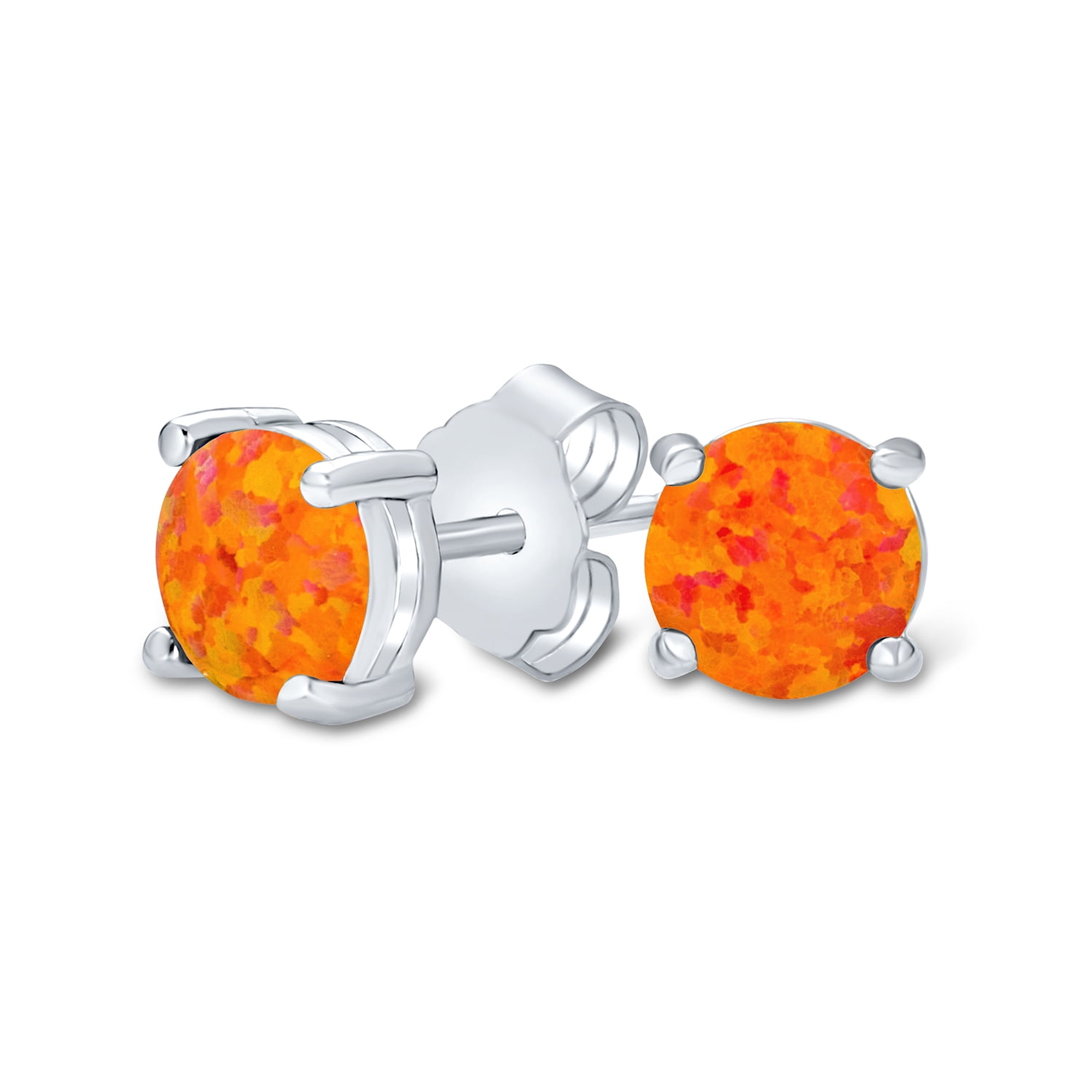 Orange fire 2024 opal earrings