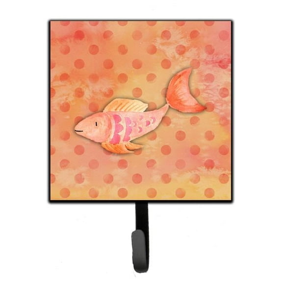Orange Fish Watercolor Leash or Key Holder
