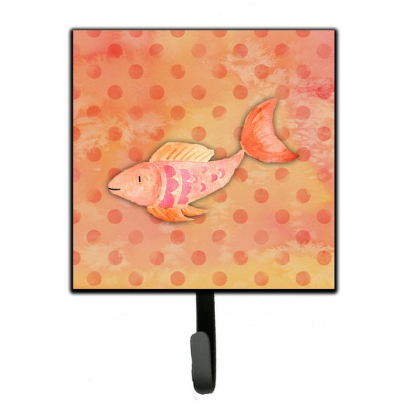Orange Fish Watercolor Leash or Key Holder