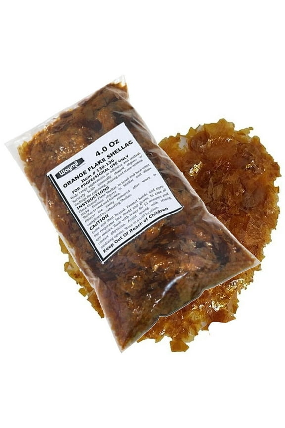 Orange Flake Shellac 4 Oz Jewelry Watchmaker Engraving Adhesive Setters Cement