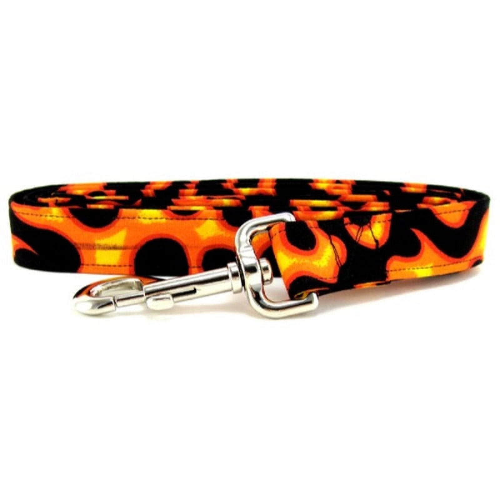 Orange Flame Dog Leash - Size - Small