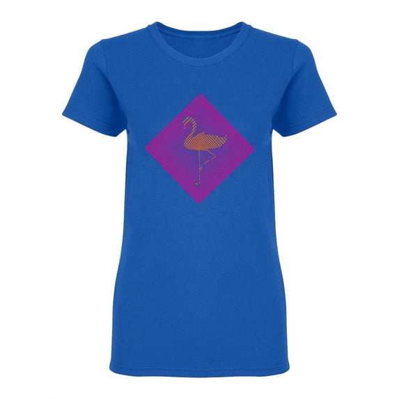 Orange Flamingo Shaped T-Shirt Women -Image by Shutterstock, Female XX-Large