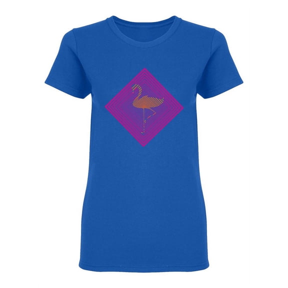 Orange Flamingo Shaped T-Shirt Women -Image by Shutterstock, Female x-Large