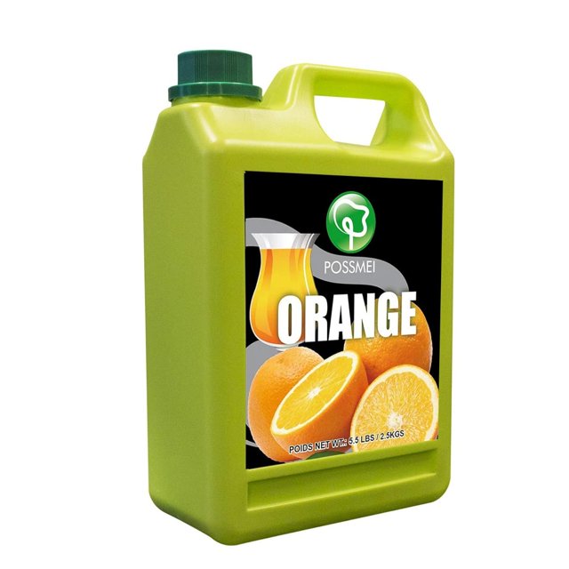 Orange Flavored Syrup, 5.5 Pound Plastic Jar 1 Pack