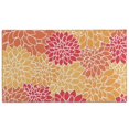 thumbnail image 1 of Orange Floral and Petal Pattern Door Rugs,Washable Non Slip Door Mats Indoor,Decorative Door Mats,Entry Mat Indoor for Entrance,Bedroom,Kitchen,Bathroom,17"x30", 1 of 6