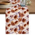 thumbnail image 1 of Orange Floral Table Runner 70 Inches, Vintage Cornflower Leaves Rustic Plants Bed Runner Dresser Scarves Tabletop for Indoor Outdoor Parties/Ceremony/Banquet, 13" x 70", 1 of 9