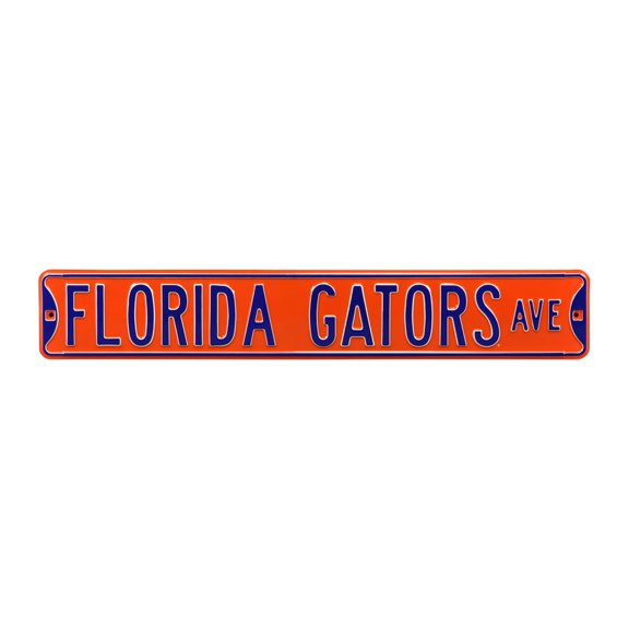 Orange Florida Gators 6" x 36" College Ave Street Sign