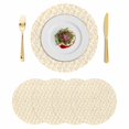 thumbnail image 1 of Orange Flower Leaf Round 13 Inch Placemats Set of 4, Botanical Plant Floral Tree Branch HeatResistant Non Slip Place Mats for Dining Table, Wipeable Braided Kitchen Table Mats for Housewarming, 1 of 9