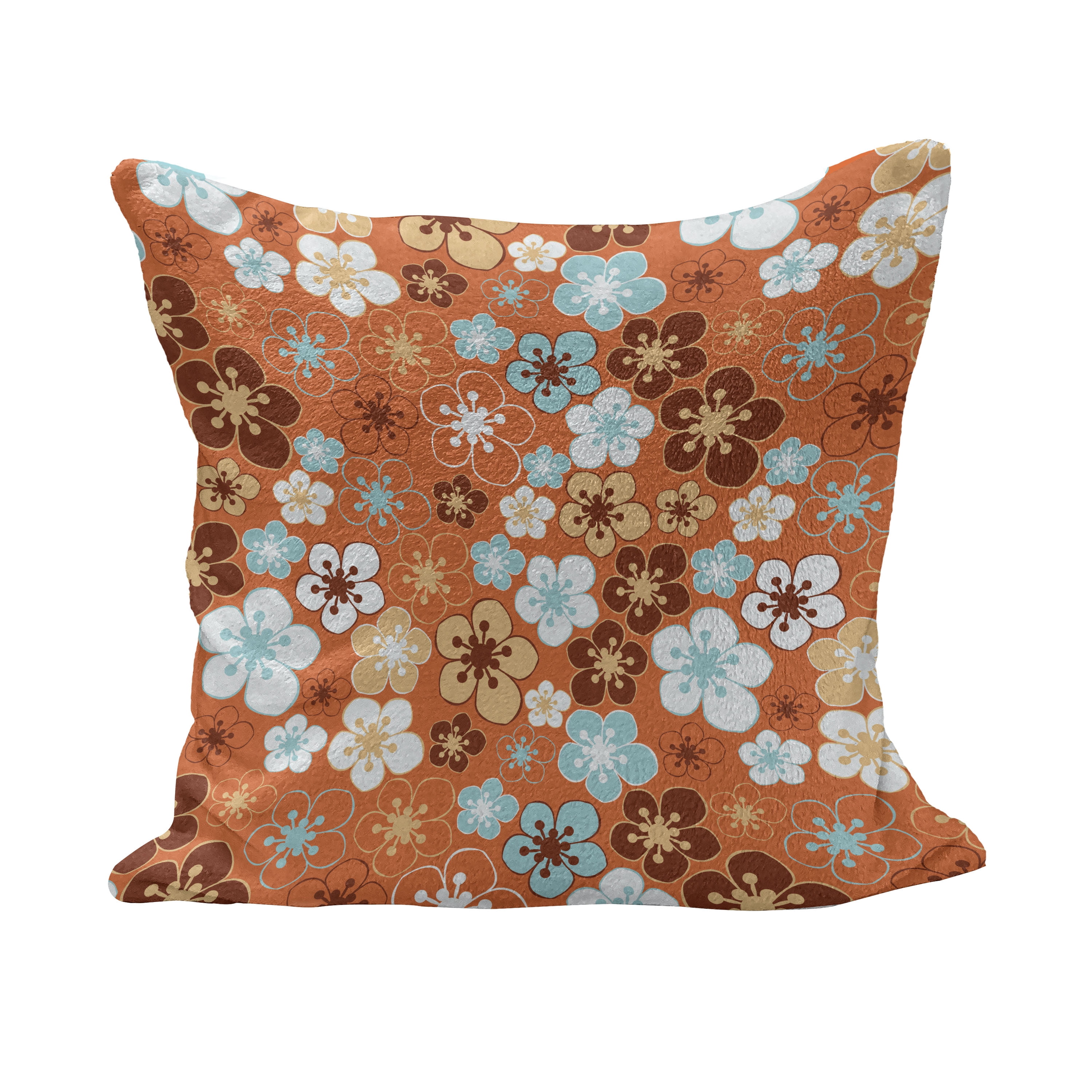 Coussin DENA HOME Nostalgia Meadow - 18x18 Pouces - Coton Brodé Jaune Et Blanc